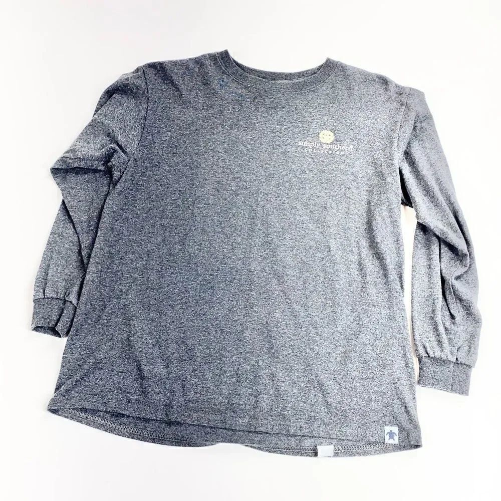 Simply Southern long sleeve cotton graphic tee Youth Large